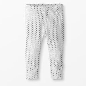 🫐3/$30 NWOT Hanna Andersson White Baby Pants with Black Dots 0-3m